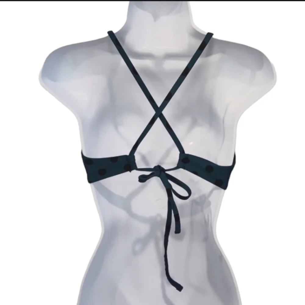 Xhilaration Polka Dot Criss Cross Back Bikini Top